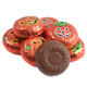 Madelaine Milk Chocolate Pumpkin Wafers, 62 orange jack-o-lantern foil-wrapped, bite-sized Halloween candy.