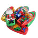 Madelaine Milk Chocolate Santas & Elves, bright smiling foil-wrapped, approx. 50 pieces per pound.