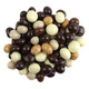 Mix of dark, milk, cappuccino, coffee & cream, and espresso chocolate covered NY espresso beans, approx. 150 per pound.