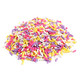Pink, yellow, purple, white Spring Mix sprinkles. Decorettes for Easter treats, baking, and dessert toppings.