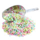 Pastel bunny, chick, Easter egg sprinkles, a delightful assortment for baking. USA-made Easter candy decorations.