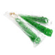 12 individually wrapped crystal green rock candy sticks, 6 inches each, apple flavor, USA made, St. Patrick's Day.