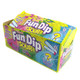 24 Fun Dip Sour packs, red strawberry, green watermelon, mystery sour powder, each with 2 candy dipping sticks.