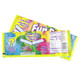 Fun Dip Sour 24 pack display, individual packs with red strawberry, green watermelon, and mystery flavor powders, candy sticks.