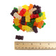 Bright rainbow colored sugar free gummy bears, approx 130 per pound, fruity flavor.