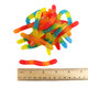 Approximately 130 colorful, worm-shaped, sugar free gummy worms per pound.