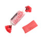 Vibrant red, individually wrapped Sour Cherry Frooties, chewy and tangy, approximately 140 pieces per pound.
