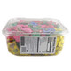 Warheads Sour Hard Candy, 240 pieces. Bulk tub of red, blue, green, yellow, pink sour hard candies.