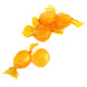 Colombina Butterscotch Hard Candy, individually wrapped in bright yellow wrappers, approx 80 pieces per pound.