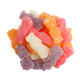 Vibrant assortment of tropical Sour Patch Kids, 160 per pound, in paradise punch, pineapple, tropical twist, passion fruit flavors.
