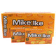 Vibrant, orange-colored capsule-shaped Mike and Ike chewy candies a single 0.78-ounce orange Mike and Ike box, showcasing its pocket-friendly size for quick snacking