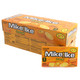 A cardboard retail display box containing a 24-pack of individual Mike and Ike Orange candy boxes, featuring the bright orange fruit-themed packaging