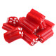 Cherry Red Licorice Bites, Broadway Cherry Loaders, bulk unwrapped with creamy filling, approx. 60 pieces per pound.