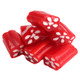 Approx. 60 unwrapped cherry red licorice bites, sweet chewy candy with creamy filling, bulk.