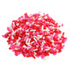 Valentines Sprinkle Mix, a vibrant blend of red, pink, and white jimmies, perfect for baking cookies and festive dessert toppings.