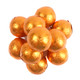 Delicious solid milk chocolate balls in bright orange foil, approx 60 per pound, perfect for candy buffets.