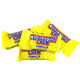 Charleston Chews Snack Size, approx 40 mini vanilla nougat candy bars with rich chocolatey coating, brown wrappers.