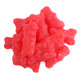 Red cinnamon juju bunnies, gummy Easter bunny shape, 1 1/2'' tall, approximately 65 per pound, sweet and spicy.