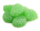 Zachary Spearmint Leaves, vibrant green jelly candy, sugar-sanded, approx 32 pieces per pound, Christmas treat.