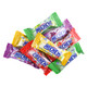 Hi-Chew candy featuring a pile of individually wrapped fruit chews in strawberry, green apple, mango, and grape flavors