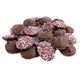 Repperts Rainbow Nonpareils, creamy milk chocolate discs, topped with colorful rainbow nonpareils, approx 130 per pound.