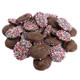 Repperts Rainbow Nonpareils Milk Chocolate discs. Creamy brown milk chocolate candy topped with colorful rainbow nonpareils.
