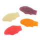 Vibrant Swedish Fish Tropical gummy candy, 170 pieces, tropical island, pina colada, passion fruit, beachy punch flavors.