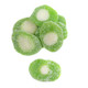 Bright green sour gummy kiwi slices, approx. 75 per lb. Sweet, sour, citrusy kiwi fruit candy.
