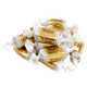Werther's Caramel Chews, brown chewy candy, rich, silky smooth, made with real butter and cream, approx. 64 per pound.