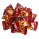 Vibrant red Hot Zotz hard candy, spicy cinnamon fizzy center, approx 90 pieces per pound.