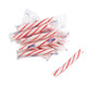 King Leo soft peppermint sticks, 40 individually wrapped white & red pieces.
