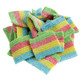 Mini Sour Rainbow Belts, vibrant multi-colored Kervan gummy candy, approx. 150 belts per pound.
