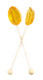 10 individual light golden clover honey candy spoons, perfect for sweetening tea, coffee.