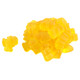 Yellow mango gummy bears, approximately 125 pieces per pound, delicious tropical candy imported from Spain.