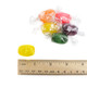 Assorted Fruit Hard Candy Barrels, individually wrapped. Vibrant rainbow colors, orange, cherry, apple, lemon, grape flavors, ~70 pcs/lb.