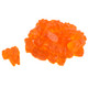 Vibrant orange gummy bears, approximately 125 per pound, with a sweet citrus flavor. A delightful candy treat made in Spain.