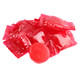 Vibrant red, individually wrapped hot cinnamon hard candy buttons, sweet & spicy. Approx 80 pieces per pound.