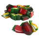 Vibrant, multi-colored Fini Fruit Mania licorice candy, over 100 playful apple, watermelon, strawberry shaped pieces.
