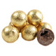 Gold foiled double chocolate balls, individually wrapped, 1-inch diameter, rich, decadent, creamy, bite-sized.