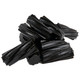 Wiley Wallaby soft, chewy black licorice chunks, approx. 48 pieces per pound, each 2 inches long.