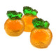 3D Gummy Oranges, realistic vibrant orange shapes with a juicy orange flavored center.