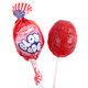 Red and blue Blow Pops flag lollipops, stars and stripes wrappers, patriotic candy, approx 22 per pound.