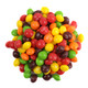 Skittles Littles. Tiny, chewy candies, a vibrant rainbow of red, orange, purple, yellow, and green pieces.