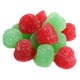 Zachary Christmas Jelly Bells: vibrant red cherry & green lime. Approx. 50 pieces per pound, festive holiday candy dish.