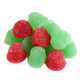 Red and green Zachary Christmas Jelly Bells, cherry and lime flavored, approx 50 pieces per pound.