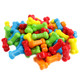 Rainbow-hued pressed candy bones. Tiny, tart, bone-shaped candies, approx. 375 per pound, perfect for Halloween.