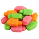 Albanese Sherbert Gummy Popsicles, approx 125/lb. Orange, lime, strawberry flavored ice pop gummies.