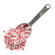 Bright red and white crushed peppermint candy pieces, ideal for holiday baking, hot chocolate, and festive Christmas desserts.