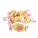 Sweet, juicy, tropical yellow Guava salt water taffy, approx 65 pieces per pound. Made in USA.