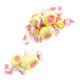 Tropical Guava salt water taffy, approx 65 bright yellow pieces per pound.